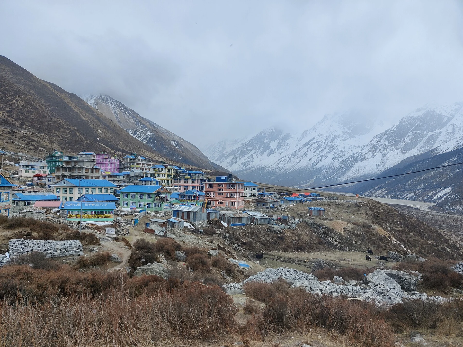 Village de Kyanjin Gompa